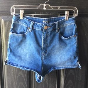 BDG High Rise Denim Shorts